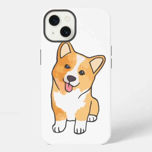 Grappige Corgi iPhone Hoesje (Achterkant)