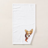 Grappige Corgi met Hoodie Bad Handdoek (Handdoek)