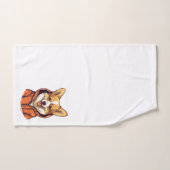 Grappige Corgi met Hoodie Bad Handdoek (Handdoek)