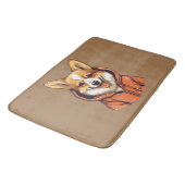 Grappige Corgi met Hoodie Badmat (Gekanteld)