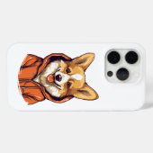 Grappige Corgi met Hoodie Case-Mate iPhone Case (Achterkant (horizontaal))