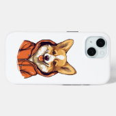 Grappige Corgi met Hoodie Case-Mate iPhone Case (Achterkant (horizontaal))
