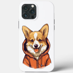 Grappige Corgi met Hoodie Case-Mate iPhone Case