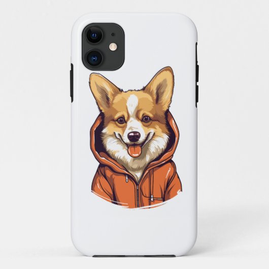 Grappige Corgi met Hoodie Case-Mate iPhone Case (Achterkant)
