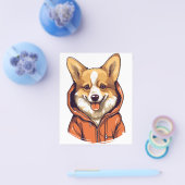 Grappige Corgi met Hoodie Flyer (Enkel)