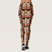 Grappige Corgi met Hoodie Leggings (Achterkant)