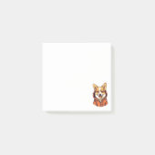 Grappige Corgi met Hoodie Post-it® Notes (Voorkant)