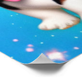 Grappige Corgi Puppy Hond   Poster (Hoek)