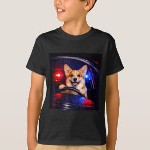 Grappige corgi rijdt meme hond rijdt in een auto t-shirt