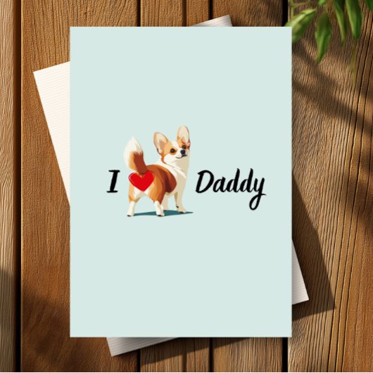 Grappige Corgi van Pet Dog Butt Bum Joke Vaderdag Bedankkaart