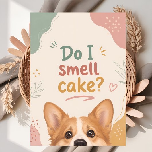 Grappige Corgi Verjaardag Kaart