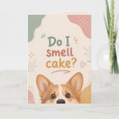 Grappige Corgi Verjaardag Kaart (Voorkant)