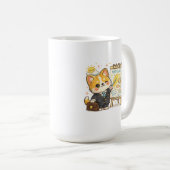 Grappige Corgi Weer Slaapkans Koffiemok (Voorkant rechts)