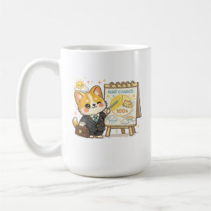 Grappige Corgi Weer Slaapkans Koffiemok