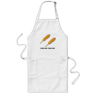 Grappige Corn Dog Quote Leuk Modern Lang Schort