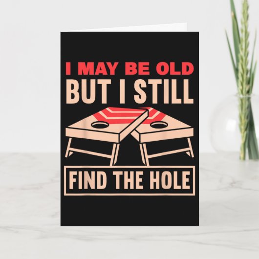 Grappige Cornhole Opa Vaderdag Toss Games  Kaart (Voorkant)