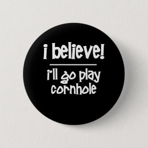 grappige Cornhole Ronde Button 5,7 Cm