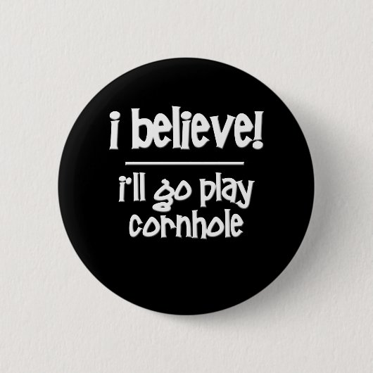 grappige Cornhole Ronde Button 5,7 Cm (Voorkant)