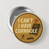 Grappige Cornhole Spel Enthousiast Grafisch Ronde Button 7,6 Cm (Voorkant /achterkant)