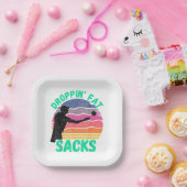 Grappige Cornhole Team Cornhole Accessoires Papieren Bordje (Feest)