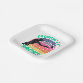 Grappige Cornhole Team Cornhole Accessoires Papieren Bordje (Gebogen)