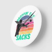 Grappige Cornhole Team Cornhole Accessoires  Ronde Klok (Hoek)