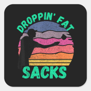 Grappige Cornhole Team Cornhole Accessoires  Vierkante Sticker