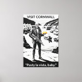 Grappige Cornwall-themaparodie op canvasprint Canvas Afdruk (Voorkant)