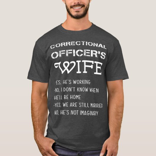 Grappige correctionele officieren vrouw gemeenscha t-shirt (Voorkant)