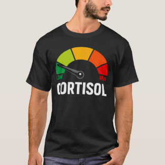 Grappige Cortisol Hormoon Stress Meter Medisch T-shirt
