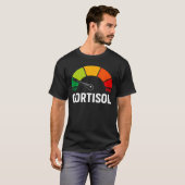 Grappige Cortisol Hormoon Stress Meter Medisch T-shirt (Voorkant volledig)