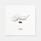 Grappige cougar op de Prowl Bar Restaurant Cocktai Servet (Voorkant)