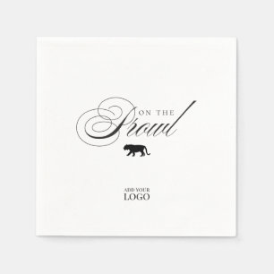 Grappige cougar op de Prowl Bar Restaurant Cocktai Servet