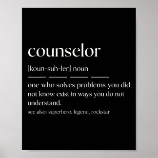 Grappige Counselor Zelfstandig naamwoord Geestelij Poster