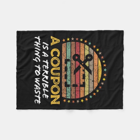 Grappige Couponing, Coupon Clipper Geld Spaarder Q Fleece Deken (Voorkant (Horizontaal))