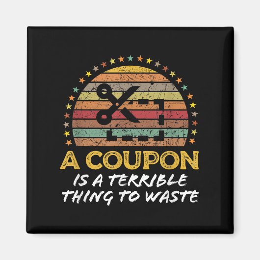 Grappige Couponing, Coupon Clipper Geld Spaarder Q Magneet (Voorkant)