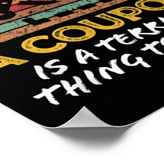 Grappige Couponing, Coupon Clipper Geld Spaarder Q Poster (Hoek)