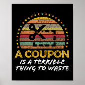 Grappige Couponing, Coupon Clipper Geld Spaarder Q Poster (Voorkant)