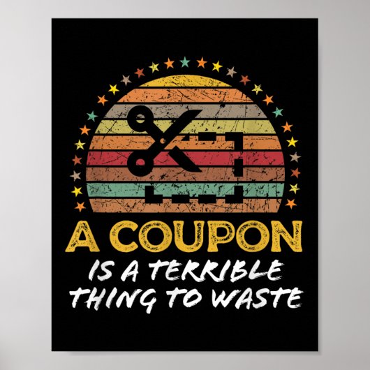 Grappige Couponing, Coupon Clipper Geld Spaarder Q Poster (Voorkant)