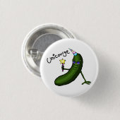 Grappige Courgette Speldje (Voorkant /achterkant)
