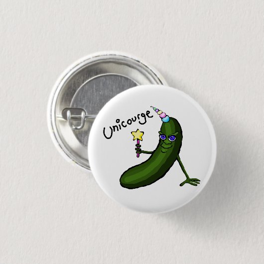 Grappige Courgette Speldje (Voorkant /achterkant)