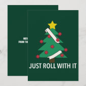 Grappige Covid Kerstboom Pun Feestdagenkaart (Voorkant / Achterkant)