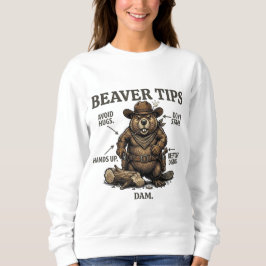 Grappige Cowboy Bever Tips Wilde Westen Vintage Trui