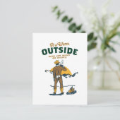Grappige Cowboy die Whisky Drinkt Briefkaart (Staand voorkant)
