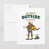 Grappige Cowboy die Whisky Drinkt Briefkaart (Voorkant / Achterkant)
