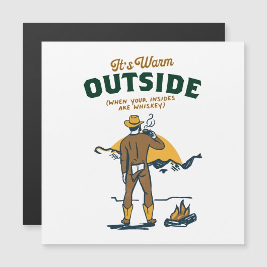 Grappige cowboy Drink whisky (Voorkant / Achterkant)