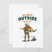 Grappige cowboy Drink whisky Informatiekaartje (Voorkant / Achterkant)