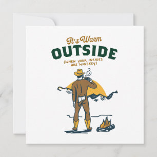 Grappige cowboy Drink whisky Kaart