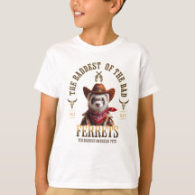 Grappige Cowboy Ferret Westerne stijl