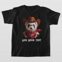 Grappige Cowboy Ferret Westerne stijl